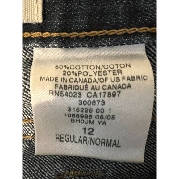 Gap Jeans Womens Size 12 Blue Low Rise Bootcut Embroidered Pockets Zip - Picture 2 of 7